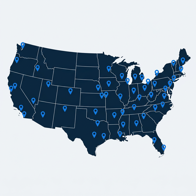 Service Map of United States